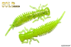 Съедобный силикон GOLD Plus "MaGGot" 85мм / 130цвет. уп(6шт)