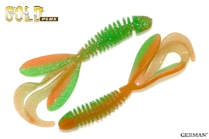 Съедобный силикон GOLD Plus "Raks" 110мм / 108цвет. уп(6шт)