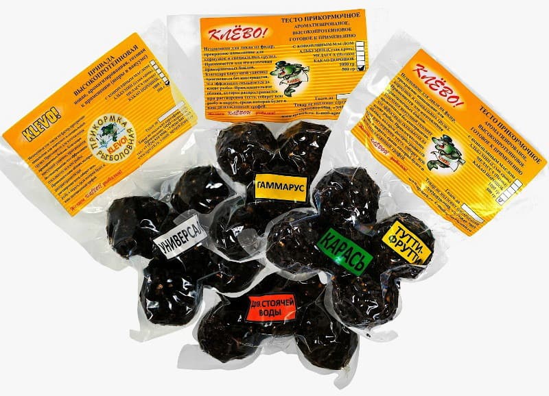 Шары в вакууме KLEVO "КАРП-КАРАСЬ" зеленый ЧЕСНОК 500г