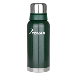 Термос (HS.TM-057-G) 1000ML c ситечком зеленый (2 крышки-кружки) TONAR