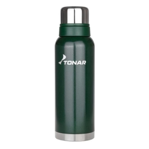 Термос (HS.TM-058-G) 1200ML c ситечком зеленый (2 крышки-кружки) TONAR