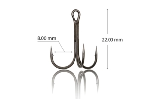 Тройник Treble Hook   №4 (кор. цевьё) уп.50шт