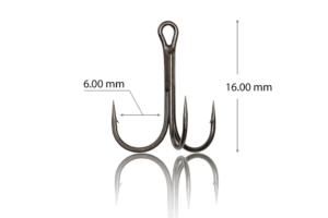 Тройник Treble Hook   №8 (кор. цевьё) уп.50шт