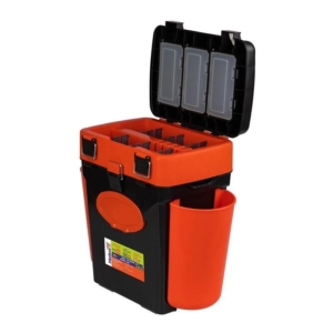 Ящик зимний "FishBox" 10л двухсекционный цв.оранжевый