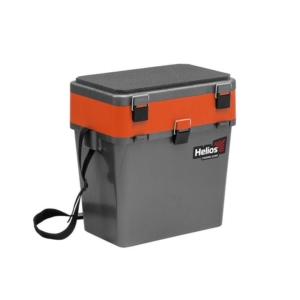Ящик зимний "Helios" 19л двухсекционный цв.серый/оранжевый