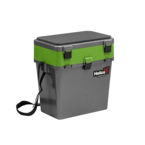 Ящик зимний "Helios" 19л двухсекционный цв.серый/салатовый