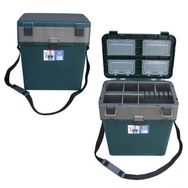 Ящик зимний "Helios" 19л двухсекционный цв.зеленый