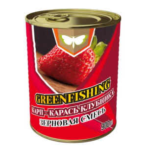 Зерновой микс "КАРП КАРАСЬ КЛУБНИКА" железная банка 430г