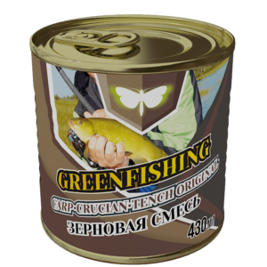 Зерновой микс "КАРП КАРАСЬ ЛИНЬ" железная банка 430г