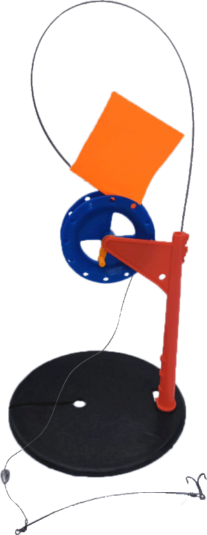 Жерлица оснащенная на стойке РБ