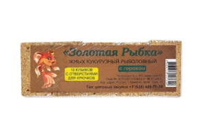 Жмых "Золотая рыбка" (кукурузный) ГОРОХ