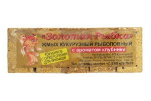 Жмых "Золотая рыбка" (кукурузный) КЛУБНИКА